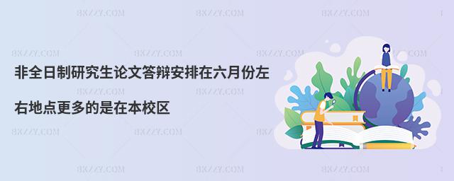 非全日制研究生論文答辯安排在六月份左右地點更多的是在本校區