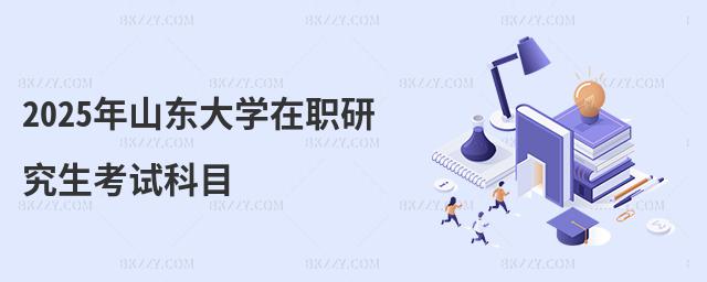 2025年山東大學在職研究生考試科目